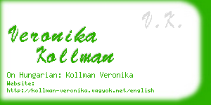 veronika kollman business card